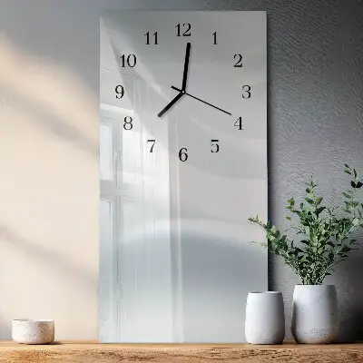 Vertikale glas wanduhr Muster
