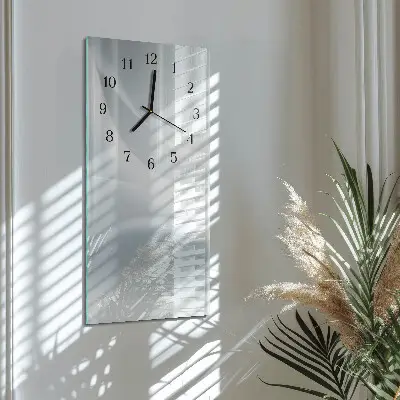 Vertikale glas wanduhr Muster