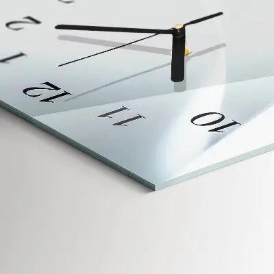 Vertikale glas wanduhr Muster