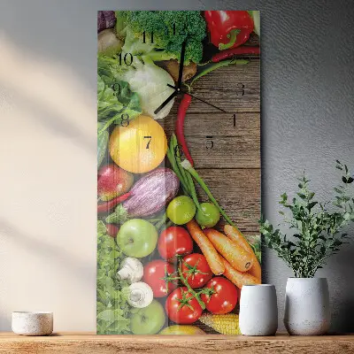 Vertikale Uhr Gemüse