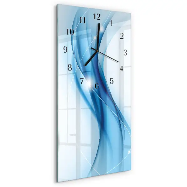 Vertikale glas wanduhr Muster