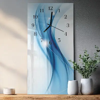 Vertikale glas wanduhr Muster