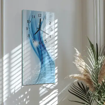 Vertikale glas wanduhr Muster