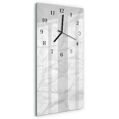 Vertikale glas wanduhr Papier