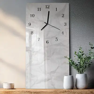 Vertikale glas wanduhr Papier