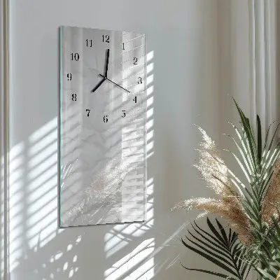 Vertikale glas wanduhr Papier