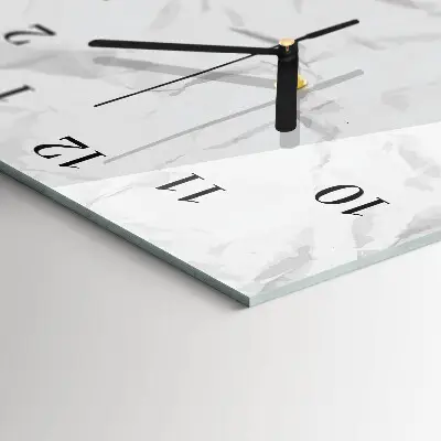 Vertikale glas wanduhr Papier