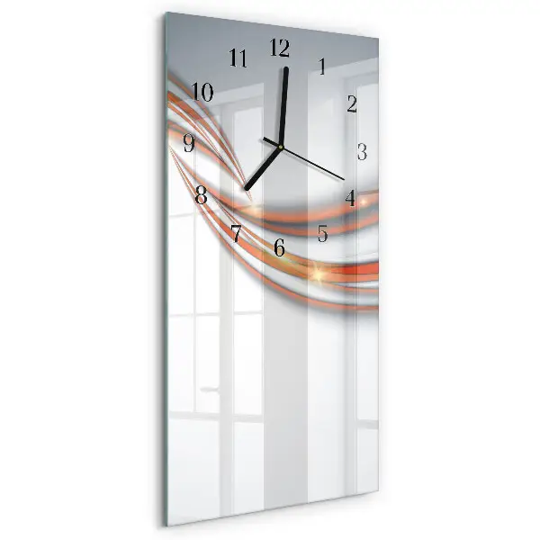 Vertikale glas wanduhr Muster