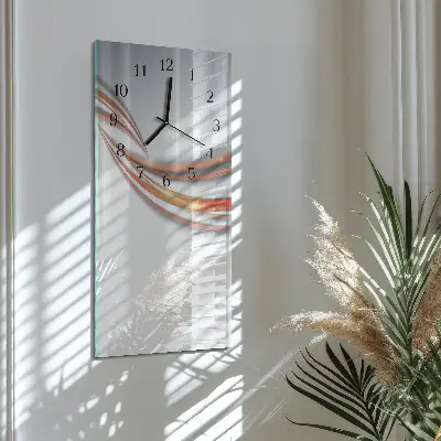 Vertikale glas wanduhr Muster