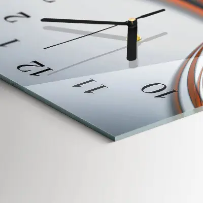 Vertikale glas wanduhr Muster