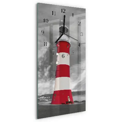 Vertikale Uhr Leuchtturm