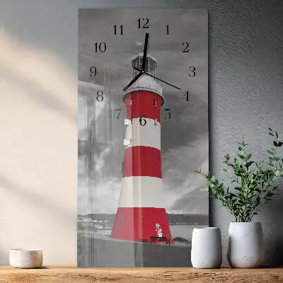 Vertikale Uhr Leuchtturm