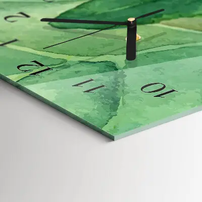 Wanduhr mit motiv vertikal Blätter