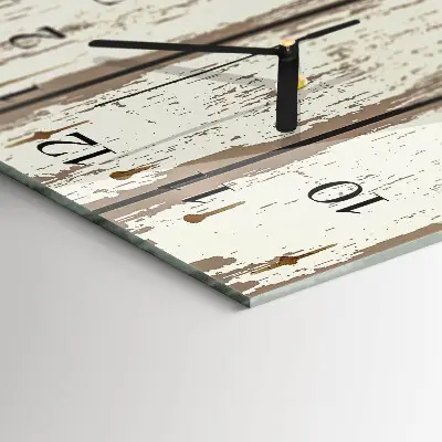 Moderne wanduhr vertikal Holzbretter