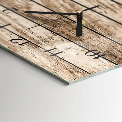 Vertikale Uhr Holz