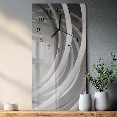 Wanduhr mit motiv vertikal Abstrakte Kreise