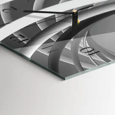 Wanduhr mit motiv vertikal Abstrakte Kreise