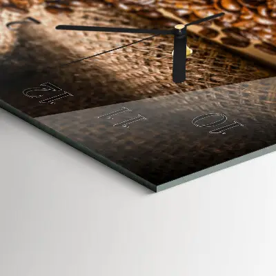 Glas wanduhr mit motiv horizontal Dunkler Aufguss