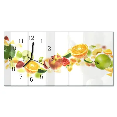 Glasuhr horizontal Fruchtmischung
