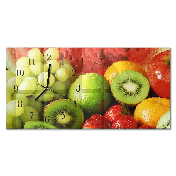 Horizontale Uhr Fruchtprodukte