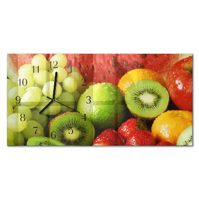 Horizontale Uhr Fruchtprodukte