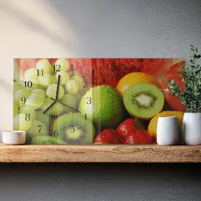 Horizontale Uhr Fruchtprodukte
