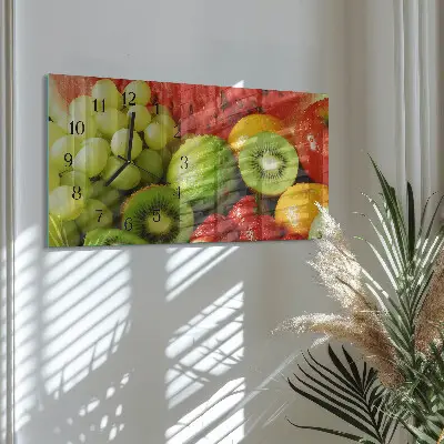 Horizontale Uhr Fruchtprodukte