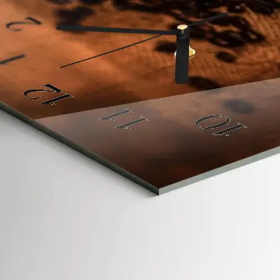 Wanduhr aus glas horizontal Heißer Kaffeeaufguss
