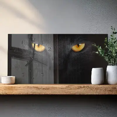 Horizontale Uhr Kater