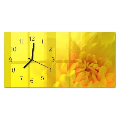 Glas wanduhr mit motiv horizontal Tonhöhe
