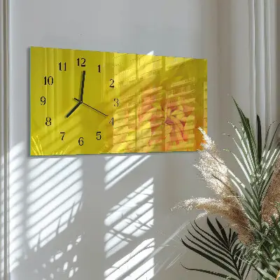 Glas wanduhr mit motiv horizontal Tonhöhe