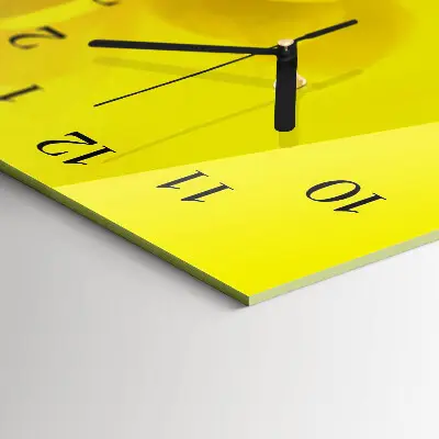 Glas wanduhr mit motiv horizontal Tonhöhe