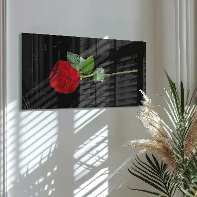 Wanduhr aus glas horizontal Röteln