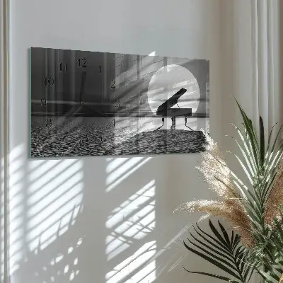 Horizontale Uhr Schrankklavier