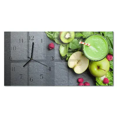 Wanduhr aus glas horizontal Fruchtcocktail
