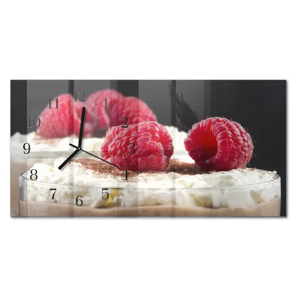 Horizontale Uhr Himbeerdessert