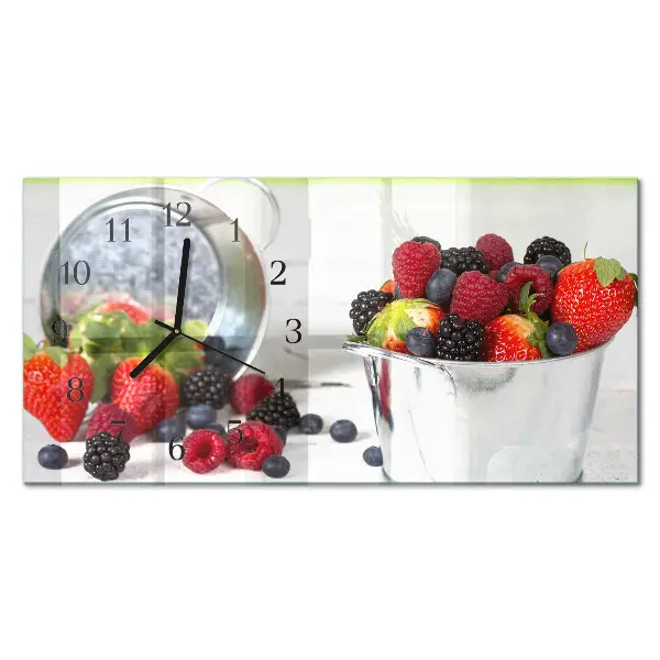 Glas wanduhr mit motiv horizontal Gaben des Waldes