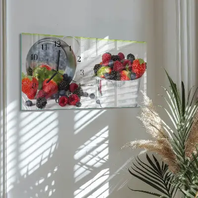 Glas wanduhr mit motiv horizontal Gaben des Waldes