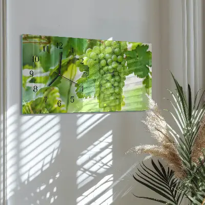 Glasuhr horizontal Trauben