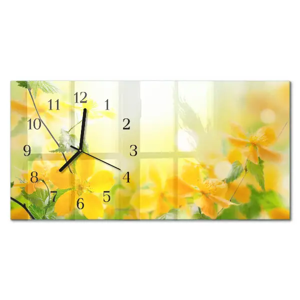 Horizontale Uhr Schnittblumen