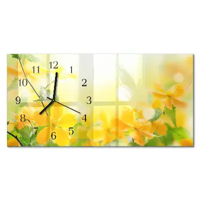 Horizontale Uhr Schnittblumen
