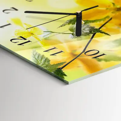 Horizontale Uhr Schnittblumen