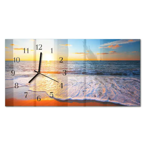 Horizontale Uhr Abendrot