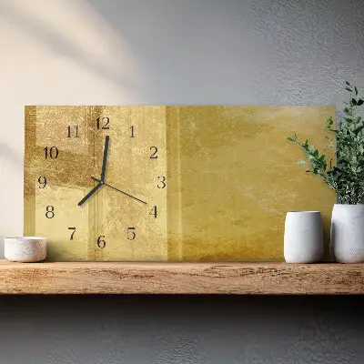 Horizontale Uhr Metallische Oberfläche