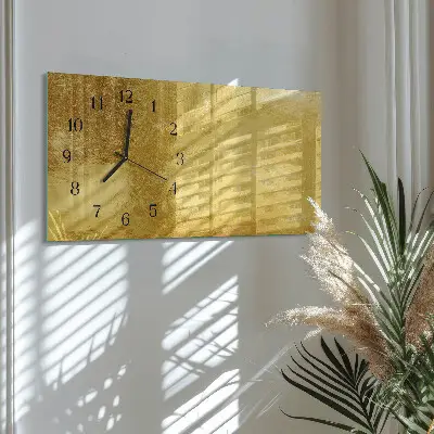 Horizontale Uhr Metallische Oberfläche