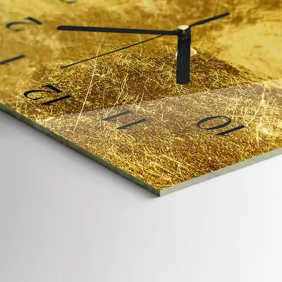 Horizontale Uhr Metallische Oberfläche