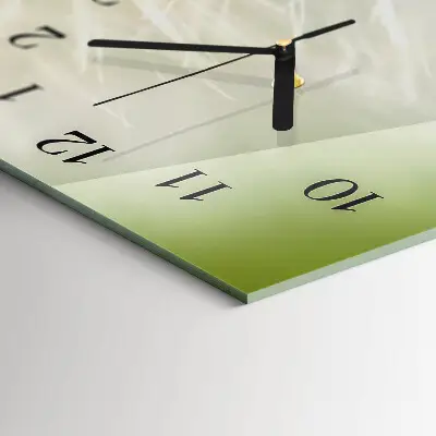 Horizontale glas wanduhr Gemeiner Löwenzahn