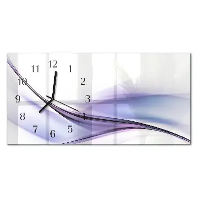 Glasuhr horizontal Bunte Wellen