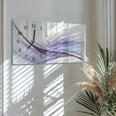 Glasuhr horizontal Bunte Wellen