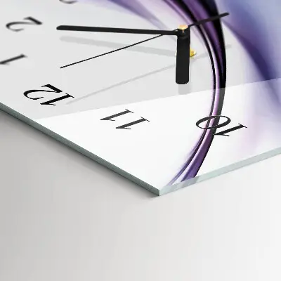 Glasuhr horizontal Bunte Wellen